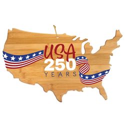 Totally Bamboo 18 in. L X 11 in. W X 1 in. Bamboo 250th Anniversary Cutting Board