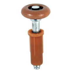 Prime-Line 7/8 in. D Brown Nylon/Steel Bi-fold Door Top Wheel Guide 2 pc