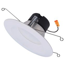 Halo Matte White 5-6 in. W Plastic LED Retrofit Kit 6.97 W