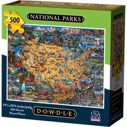 Dowdle National Parks Personal Puzzle Cardboard/Paper Multicolored 500 pc