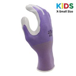 SHOWA ATLAS 370P Unisex Indoor/Outdoor Coated Gardening Gloves Gray/Purple S 1 pair