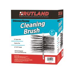 Rutland Chimney Sweep 8 in. Square Oil Tempered Chimney Brush