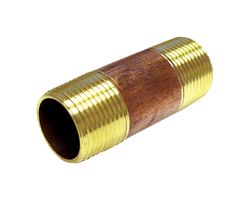 Ace 1/8 in. MPT X 1/8 in. D MPT Red Brass Pipe Nipple 2 in. L