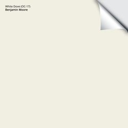 Benjamin Moore White Dove Peel & Stick Color Sample OC-17