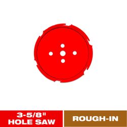 Diablo Demo Demon 3.62 in. Carbide Tipped Rough-In 2.37 in. L Hole Saw