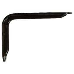 Knape & Vogt John Sterling Black Steel Decorative Bracket 12 Ga. 8 in. L 125 lb