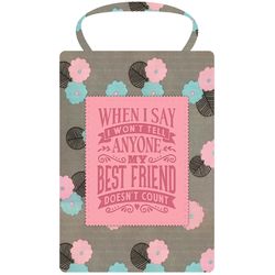 Sentiment Tote Bag Best Friend 6.29 in. H X 4.33 in. W X 1.18 in. L Multi-Purpose Bag