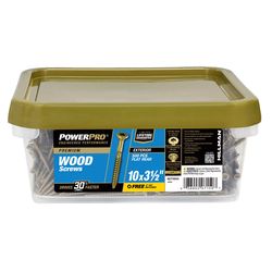 Power Pro No. 10 Ga. X 3-1/2 in. L Bronze Star Flat Head Deck Screws