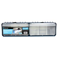 Crawford Blue Polypropylene 4 in. Multi-Bin Parts Organizer 1 pk