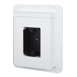 SturdiMount 9.75 in. L X 8 in. W Polyurethane Trim White Receptacle Mount 5 pk