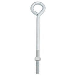 Hampton 1/2 in. X 10 in. L Zinc-Plated Steel Eyebolt Nut Included