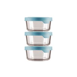 Anchor Hocking TrueSeal 4 cups Clear Food Storage Container Set 3 pk