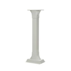 Architectural Mailboxes Callaway 41 in. Powder Coated White Aluminum/Steel Mailbox Post
