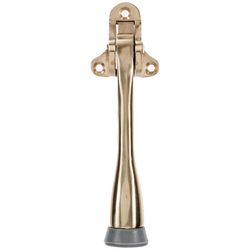 Ace 5 in. W Solid Brass w/Rubber Stop Brass Kick-Down Door Holder Mounts to floor 7/64 in.