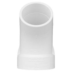 Charlotte Pipe Schedule 40 2 in. Hub X 2 in. D Spigot PVC 45 Degree Street Elbow 1 pk