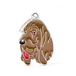 MyFamily Friends Brown Bloodhound Metal Dog Pet Tags