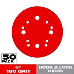 Diablo 5 in. Ceramic Blend Hook and Lock Sanding Disc 180 Grit Very Fine 50 pk