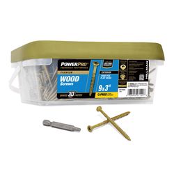 Power Pro No. 9 Ga. X 3 in. L Bronze Star Flat Head Deck Screws