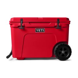 YETI Tundra Haul Rescue Red 50 qt Roller Cooler