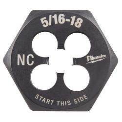 Milwaukee SAE 5/16-18 NC in. 1 Hex Threading Die