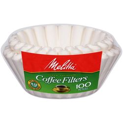 Melitta 4-6 cups White Basket Coffee Filter 100 pk