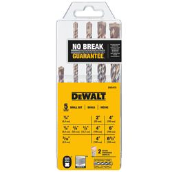 DeWalt Assorted Carbide Tipped Drill Bit Set SDS-Plus Shank 5 pc