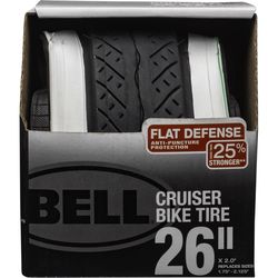 Bell Sports White Wall Cruiser 26 in. Rubber Bicycle Tire 1 pk