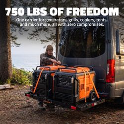 Mockins 60-inx19.3-inx2.5-in Tow Hitch Cargo Carrier Tray Cargo Carrier 1 pk