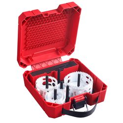Milwaukee Hole Dozer Carbide Tipped 8.87 in. L Hole Saw Kit Arbor Included