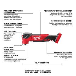 M18 FUEL Oscillating Multi-Tool w 5.0Ah Battery Pack