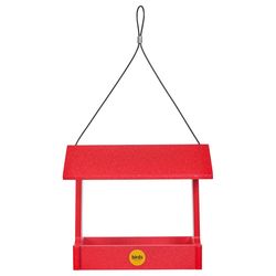Birds Choice Cardinal Plastic Fly-Thru Hanging Tray Bird Feeder