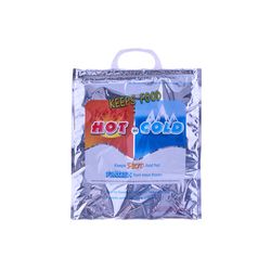 Superio Brand Silver 1 bag Hot and Cold Insulated Bag
