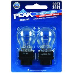 Peak Halogen Parking/Stop/Tail/Turn Miniature Automotive Bulb 3357 3457