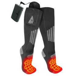 ActionHeat Unisex Rechargeable Heated L/XL Socks Gray