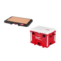 Milwaukee PACKOUT Work Top and 40QT XL Cooler Kit
