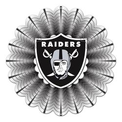 Spinfinity Designs Stainless Steel 12 in. Las Vegas Raiders Wind Spinner