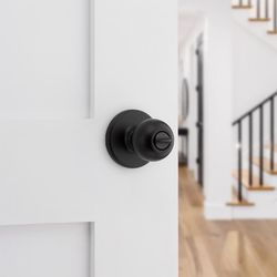 Kwikset Polo Matte Black Privacy Knob