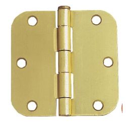 Design House 3-1/2 in. L Satin Brass Door Hinge