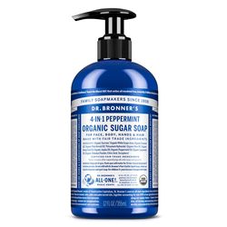 Dr. Bronner's Organic Peppermint Scent Sugar Scrub 12 oz