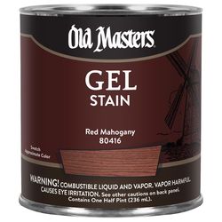 Old Masters Semi-Transparent Red Mahogany Oil-Based Alkyd Gel Stain 1/2 pt