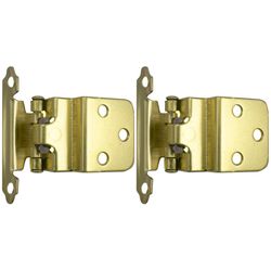 Laurey 1-1/2 in. W X 2-3/4 in. L Polished Brass Gold Steel Self-Closing Hinge 2 pk