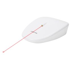 PetSafe Laser tailLaser Chase For Cat White Plastic Laser Pet Toy Medium 1 pk