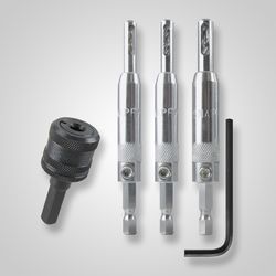 Make it Snappy 5/64 7/64 9/64 in. Steel Self-Centering Hinge Bit Set 3 pc