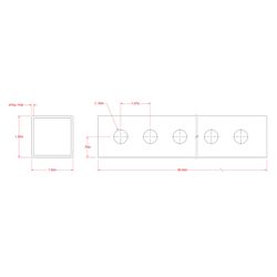 SteelWorks 1-1/2 in. D X 3 ft. L Tube 1 pk