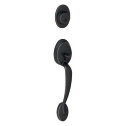 Schlage Plymouth Aged Bronze Handleset