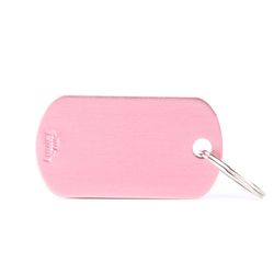 MyFamily Basic Pink Military Aluminum Cat/Dog Pet Tags Medium