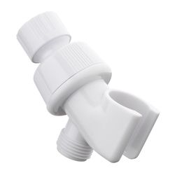 Oakbrook Collection White Plastic Shower Arm Mount