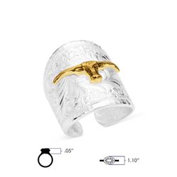 Montana Silversmiths Women's Out West Longhorn Ring