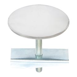 Ace Faucet Hole Cover For Universal 1-3/4 in. D Silver/White Stainless Steel 1 pc