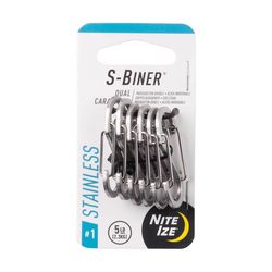 Nite Ize S-Biner Stainless Steel Silver Dual Carabiner S-Biner